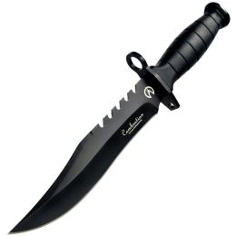 Fixed Blade Knife with Nylon Sheath in Non-Slip Handle and Black High Carbon Stainless Steel Blade for Outdoor Camping, Hunting, Survival, Tactical, a