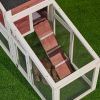 Rabbit Hutch Indoor Outdoor;  Wooden Chicken Coop;  Bunny Cage Hen House with Run;  Ventilation Door;  Removable Tray;  Ramp;  Sunlight Panel;  Backya