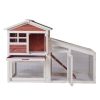 Rabbit Hutch Indoor Outdoor;  Wooden Chicken Coop;  Bunny Cage Hen House with Run;  Ventilation Door;  Removable Tray;  Ramp;  Sunlight Panel;  Backya